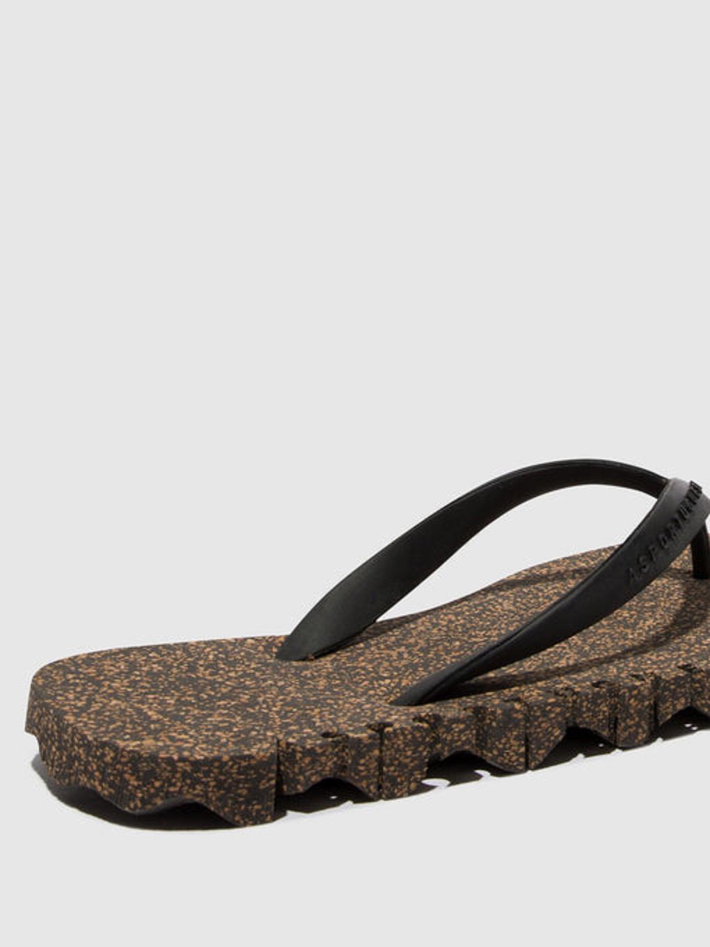 Asportuguesas Bumpy Varvastossut Black & Black Strap - Naisten Beach Varvastossut ASPP018061FI Mustat